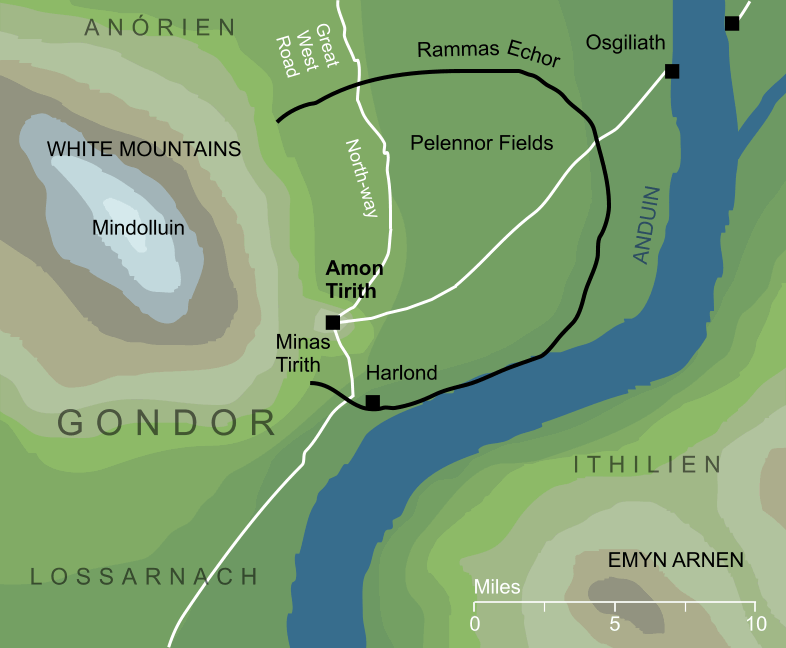Map of Amon Tirith