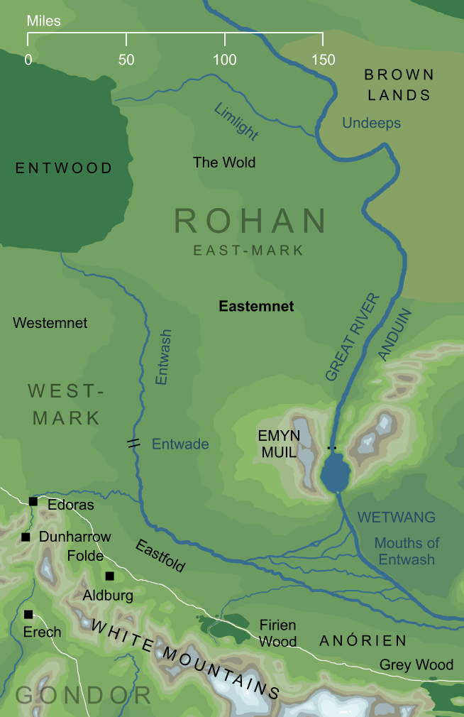 Map of the Eastemnet of Rohan