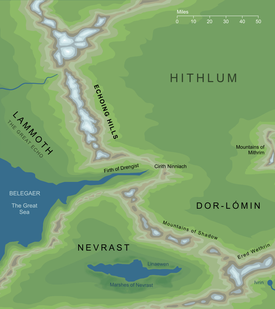 Map of the Echoing Hills