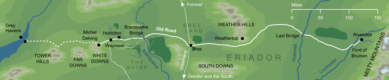 Map of the Old Road