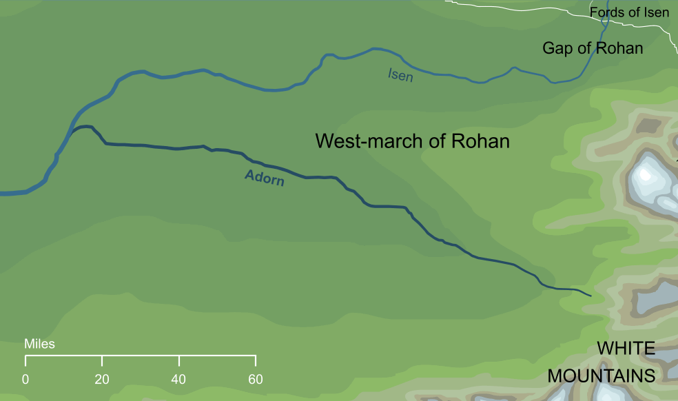 Map of the river Adorn