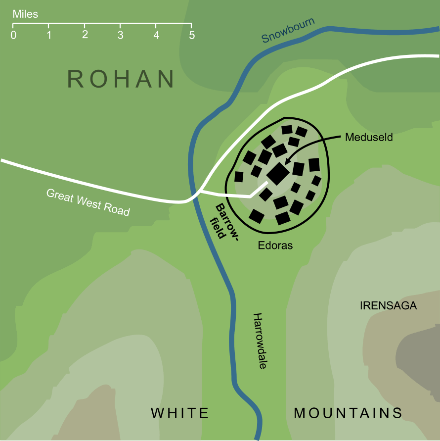 Map of the Barrowfield below Edoras