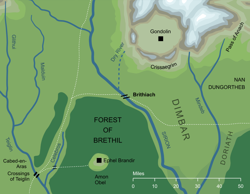 Map of the Brithiach
