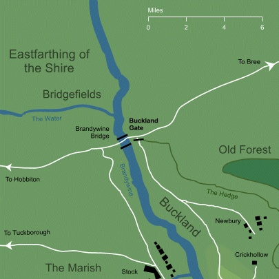 Map of the Buckland Gate