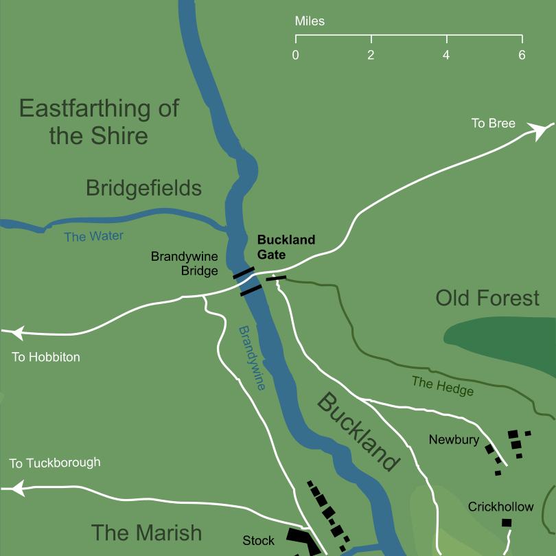 Map of the Buckland Gate