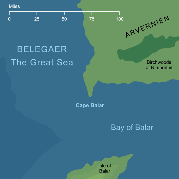 Map of Cape Balar