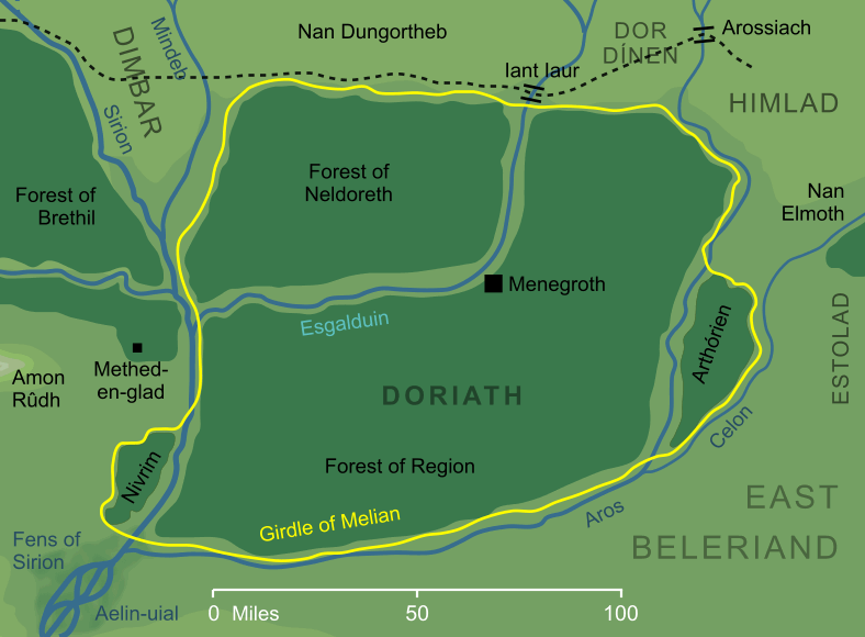 Map of Doriath