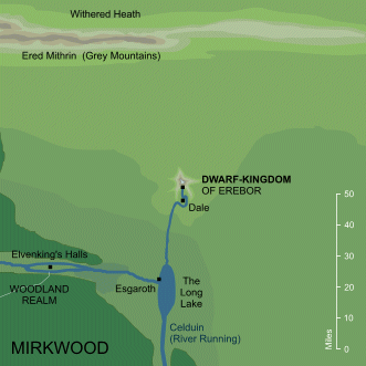 Map of the Dwarf-kingdom of Erebor