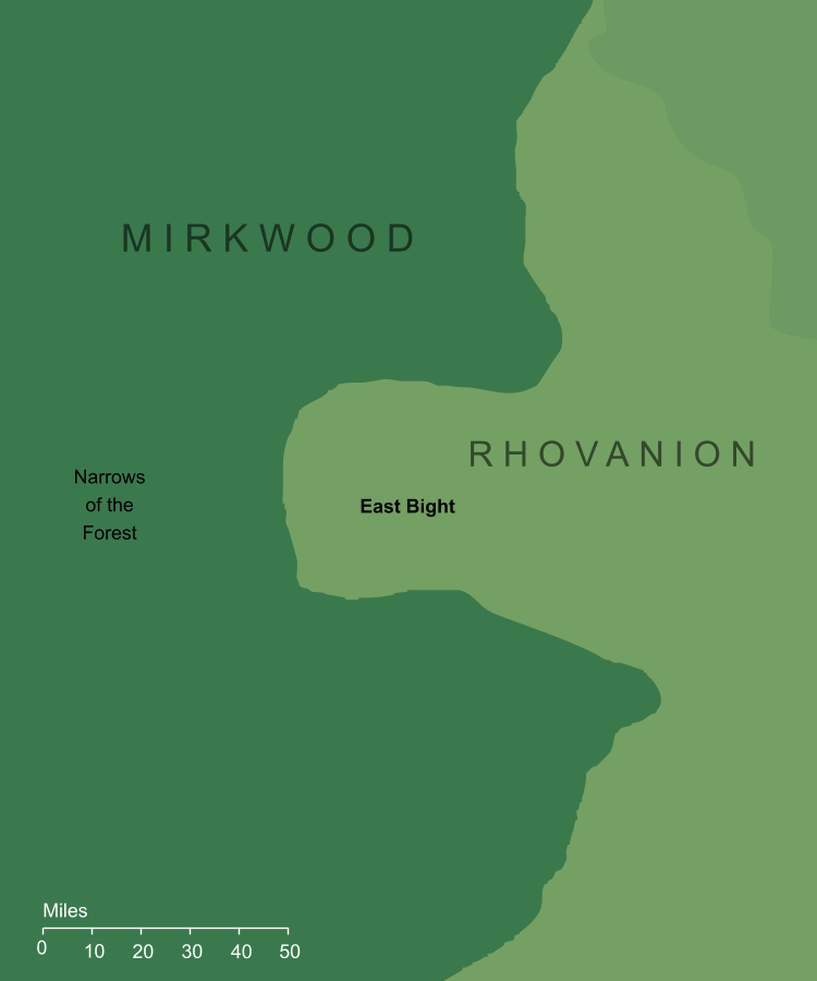 Map of the East Bight of Mirkwood