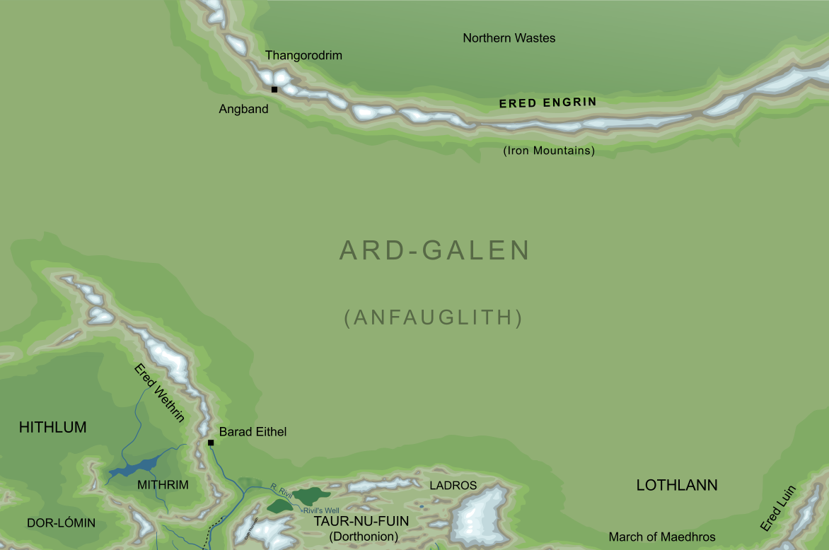 Map of Ered Engrin