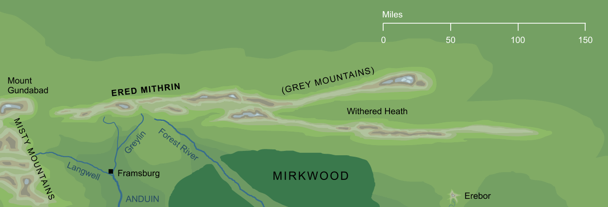 Map of Ered Mithrin