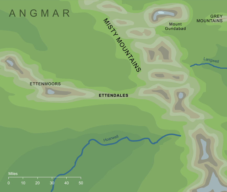 Map of the Ettendales