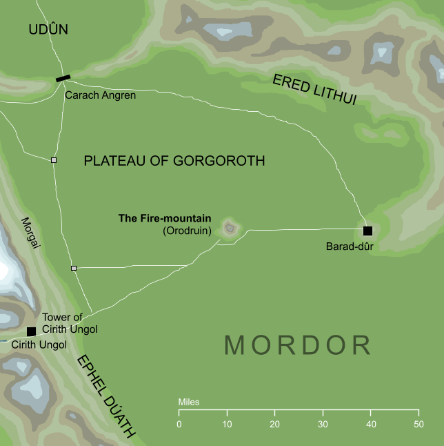 Map of the Fire-mountain