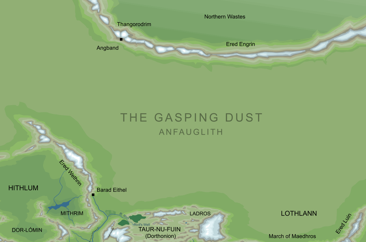 Map of the Gasping Dust
