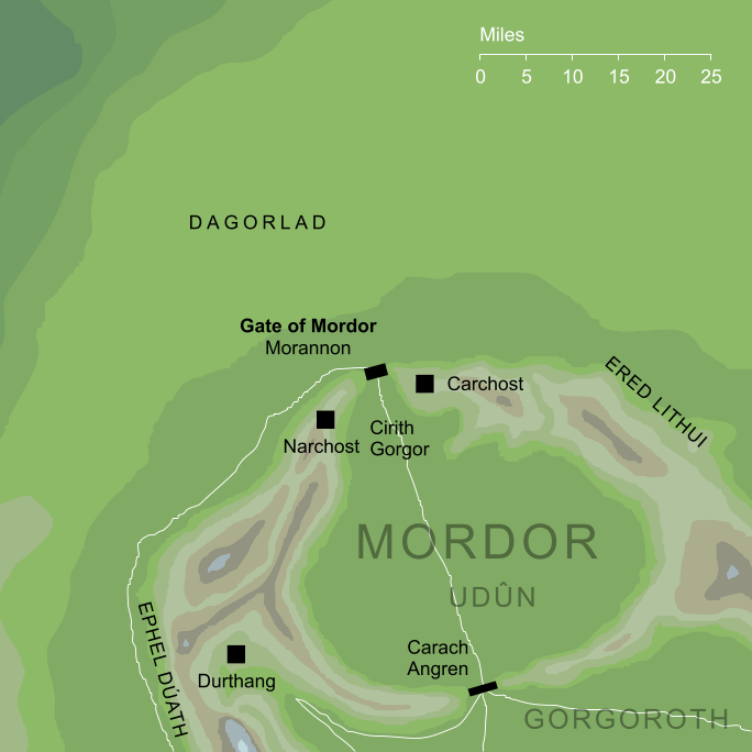 Map of Gate of Mordor