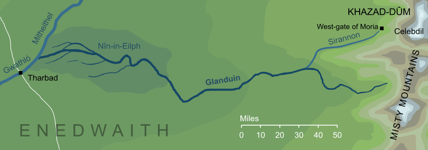 Map of the River Glanduin