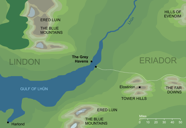 Map of the Grey Havens