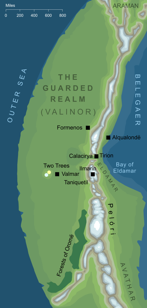 Map of the Guarded Realm in the West