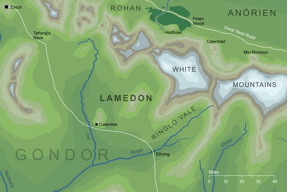 Map of Lamedon