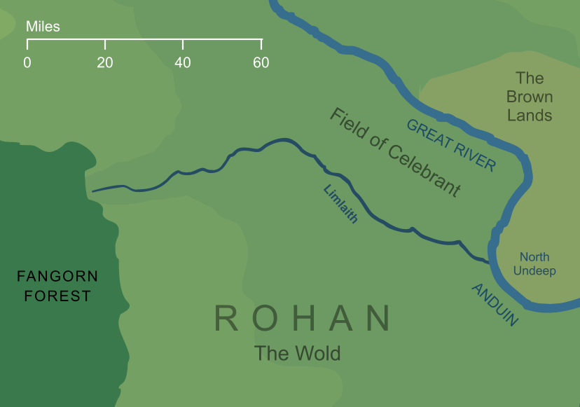 Map of the river Limlaith