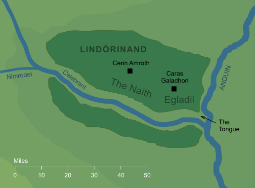 Map of Lindórinand