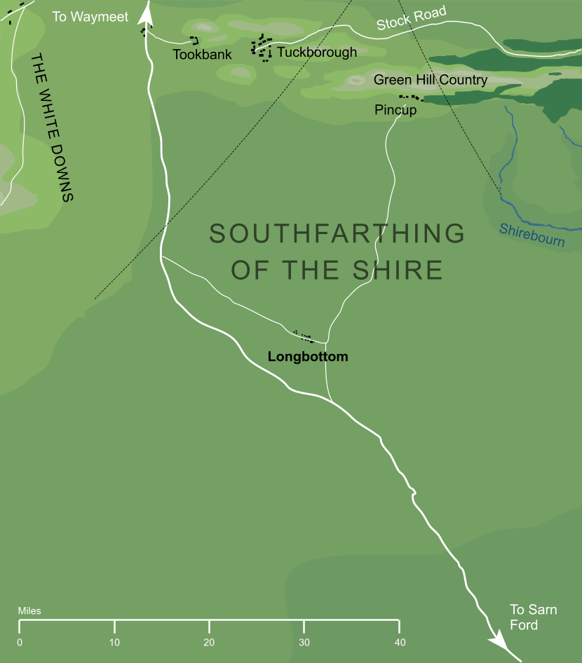 Map of Longbottom