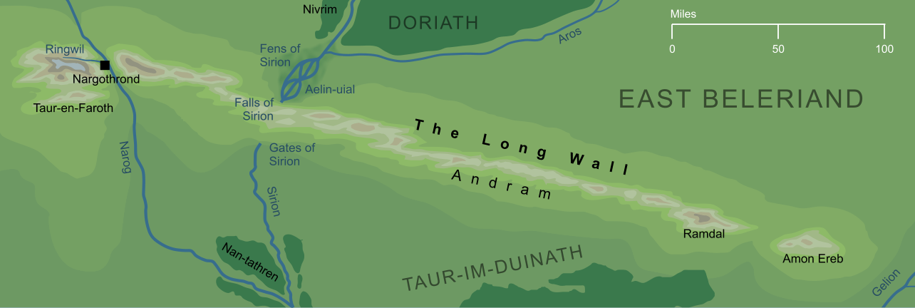 Map of the Long Wall