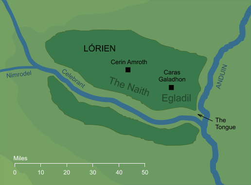 Map of Lórien