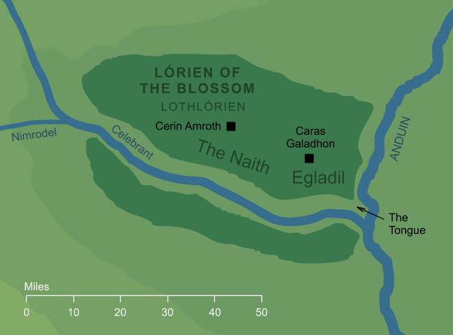 Map of Lórien of the Blossom