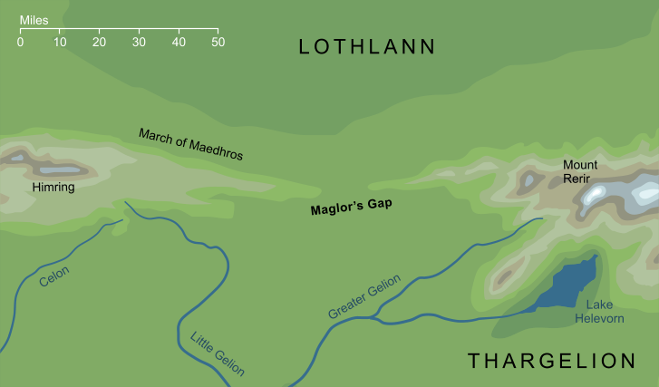 Map of Maglor's Gap