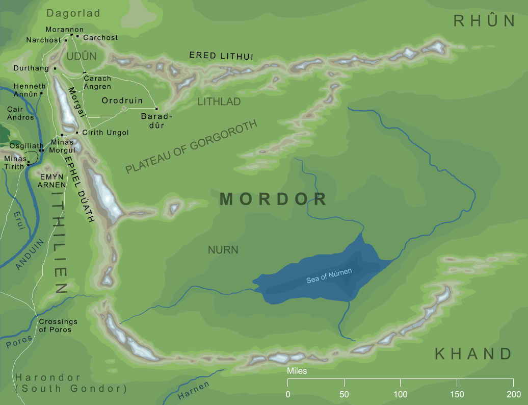 Map of Mordor