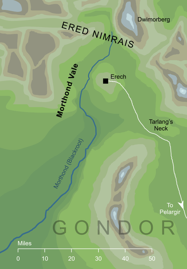 Map of the Morthond Vale
