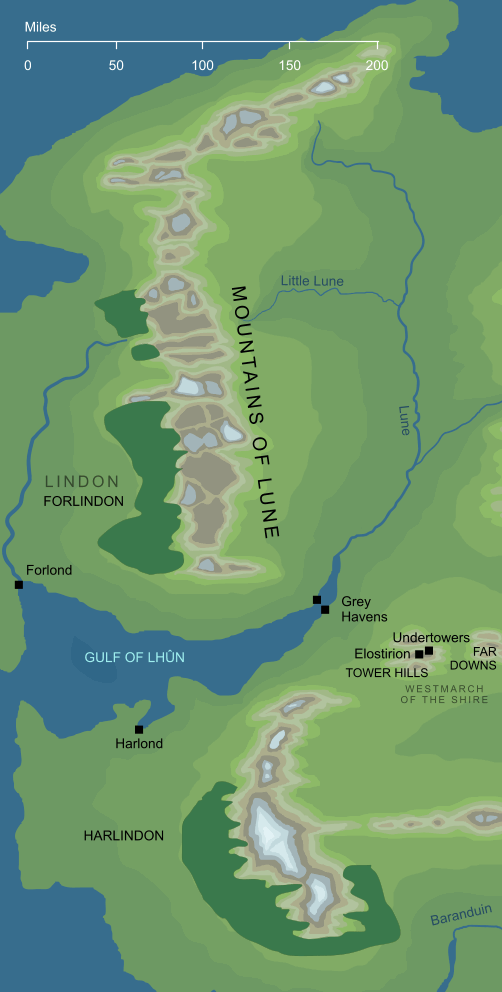 Map of the Mountains of Lune