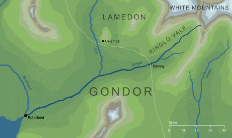 Map of the river Ringló