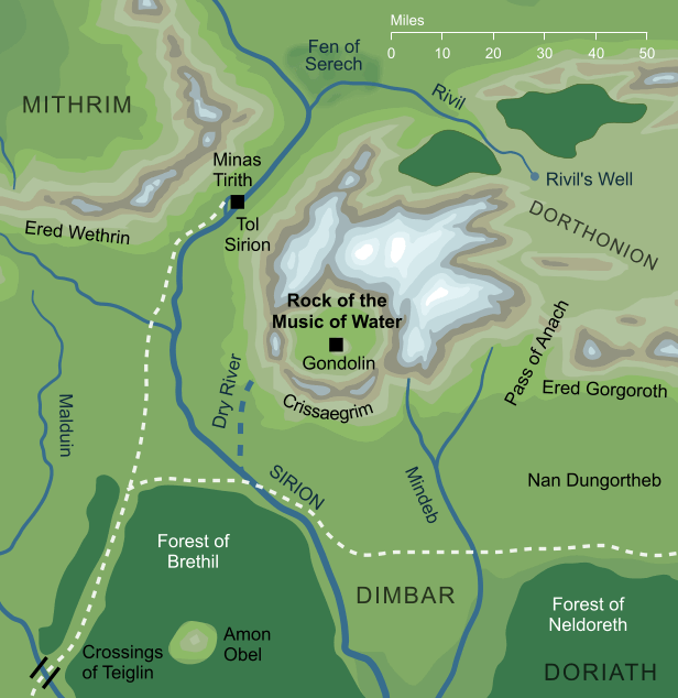Map of the Rock of the Music of Water