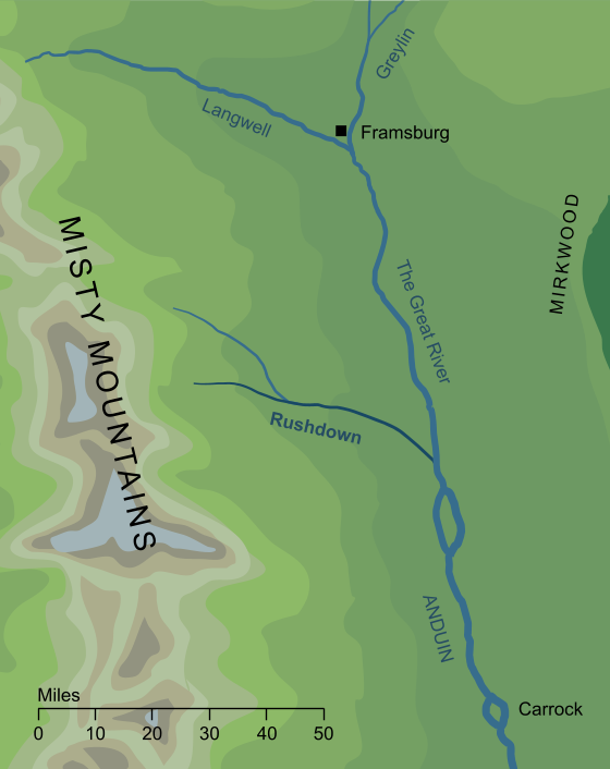 Map of the River Rushdown