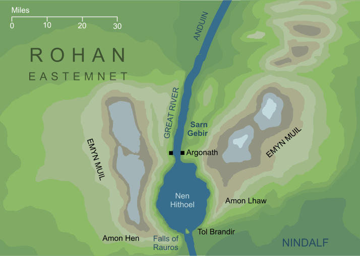Map of Sarn Gebir