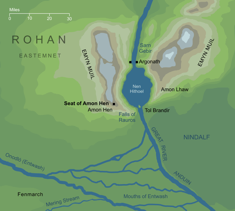 Map of the Seat of Amon Hen