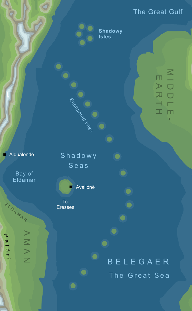 Map of the Shadowy Isles