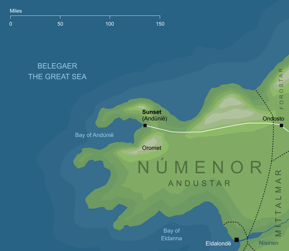 Map of Sunset (Andúnië)