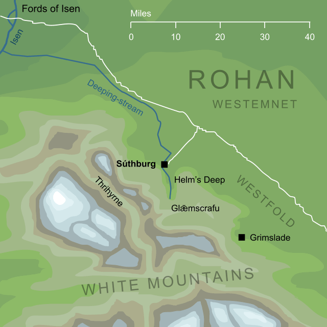 Map of the Súthburg