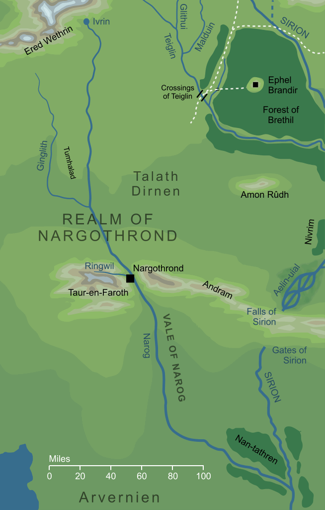 Map of the Vale of Narog