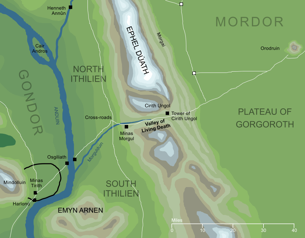 Map of the Valley of Living Death
