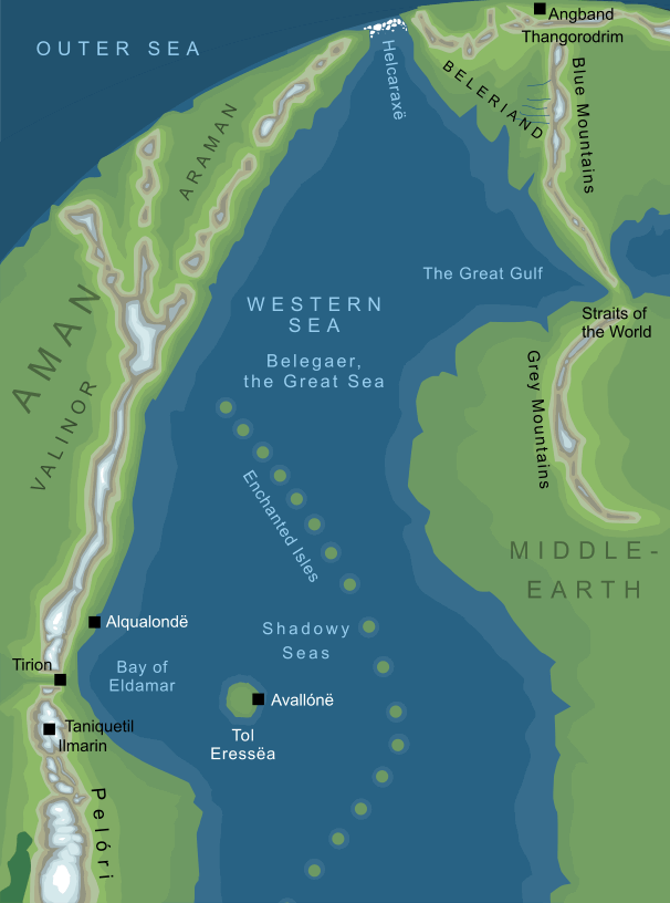 Map of the Western Sea