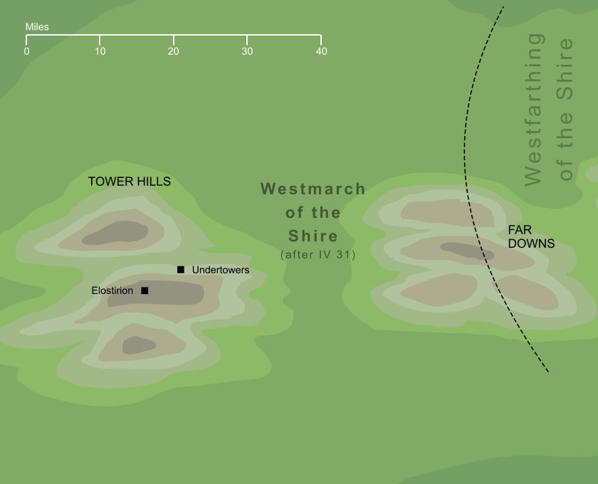 Map of the Westmarch of the Shire