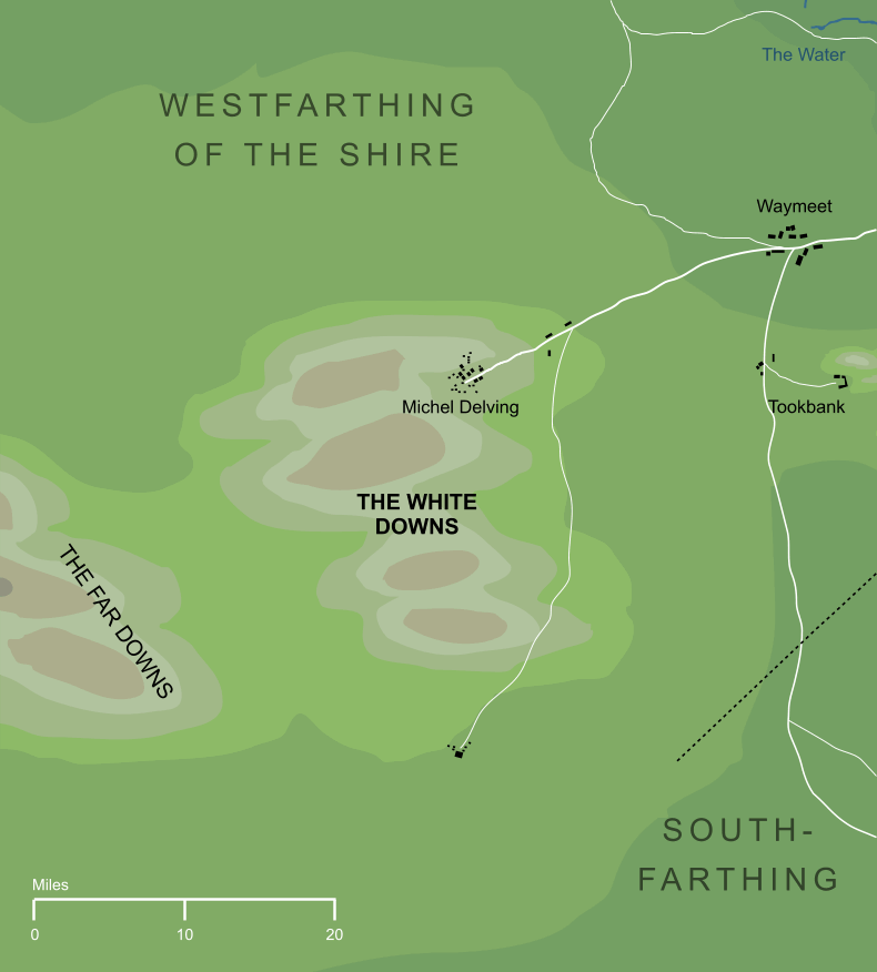 Map of the White Downs