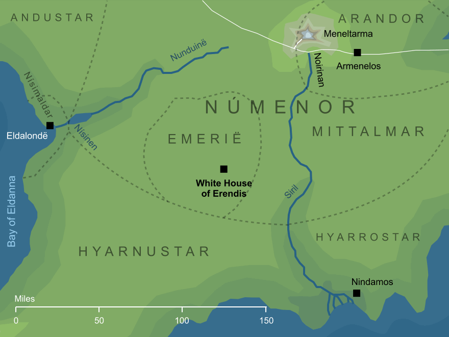 Map of the White House of Erendis