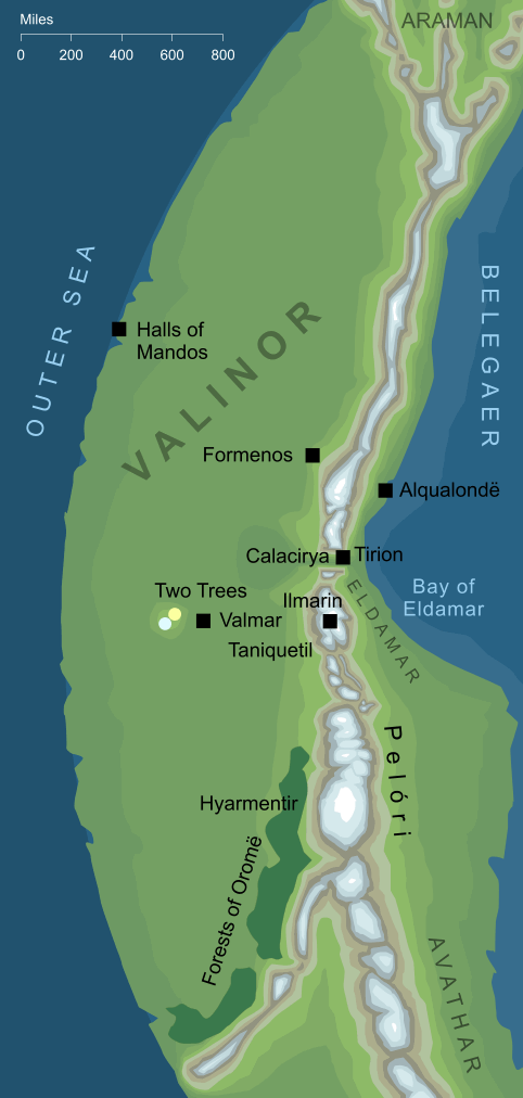 Conjectural Map of Valinor